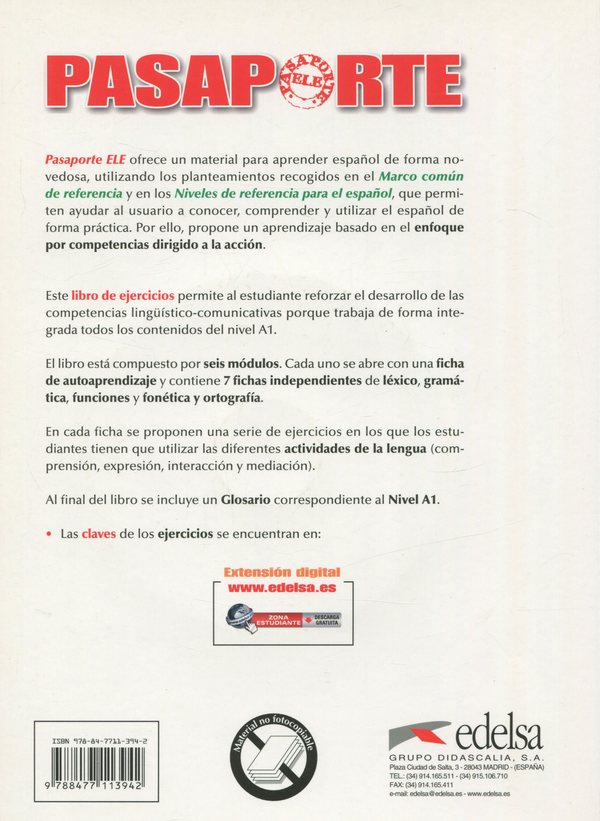 [object Object] «Pasaporte ELE 1 A1. Libro del ejercicios (+ CD)», авторів Оскар Керролаза, Матильда Керолаза Арагон, Бегонія Лловет Баркуеро - фото №2 - мініатюра