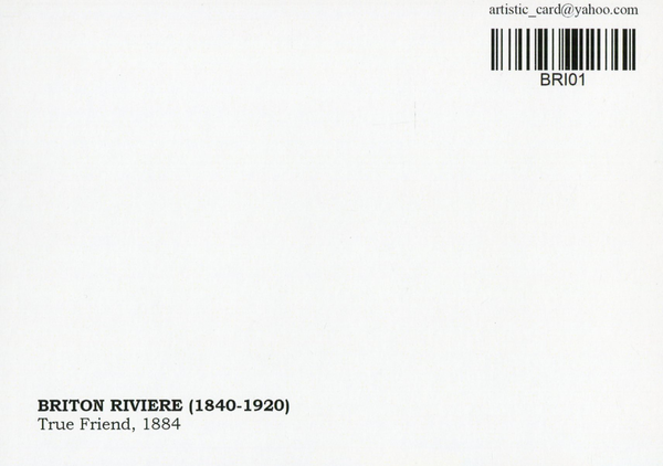  «Листівка Briton Rivière — True Friend (BRI01)», бренду Artistic Card - фото №1