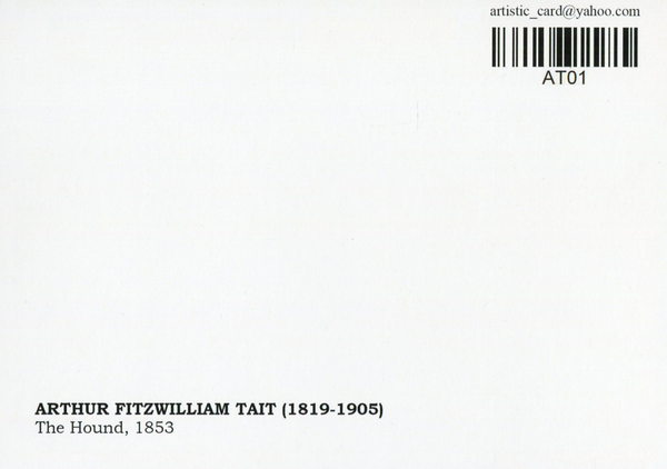  «Открытка Arthur Fitzwilliam Tait — The Hound (AT01)», бренда Artistic Card - фото №1