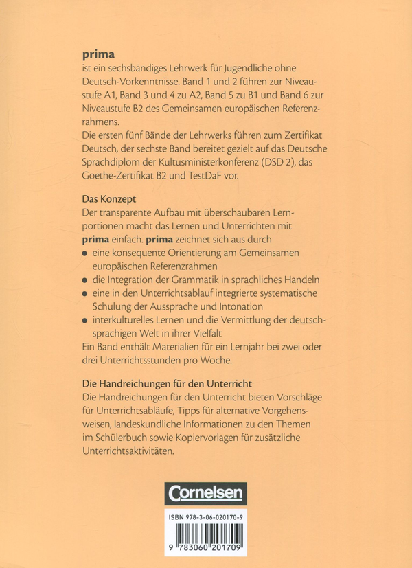 Бумажная книга «Prima A1. Deutsch fur Jugendliche. Band 2. Handreichungen fur den Unterricht», автор Фридерике Джин - фото №1