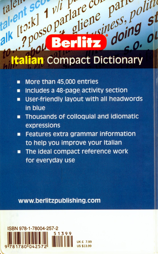 Бумажная книга «Italian. Compact dictionary» - фото №1