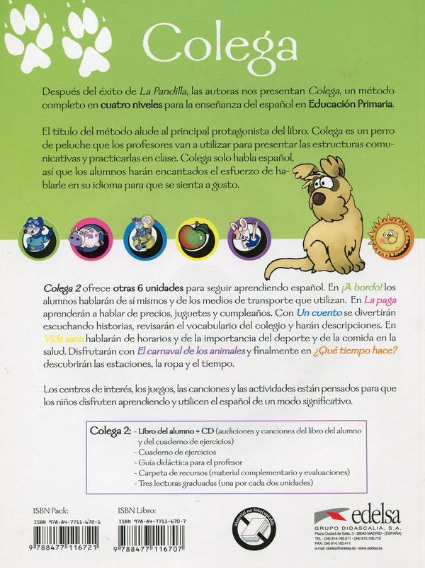 Бумажная книга «Colega 2. Libro Del Alumno + CD », автор Мария Луиза Хортелано - фото №1
