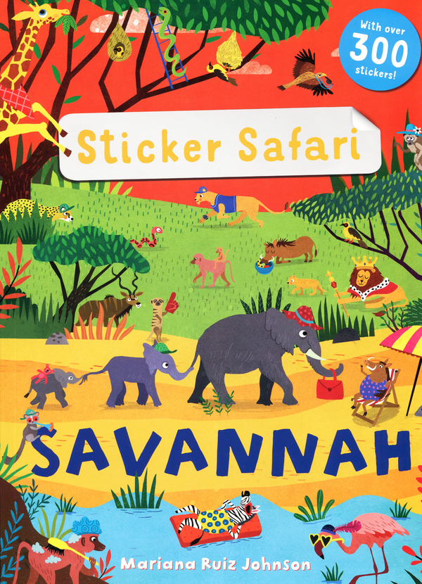 Бумажная книга «Sticker Safari: Savannah», автор Мэнди Арчер - фото №1