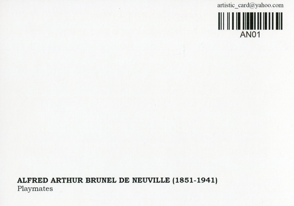 «Открытка Alfred-Arthur Brunel de Neuville — Playmates (AN01)», бренда Artistic Card - фото №1