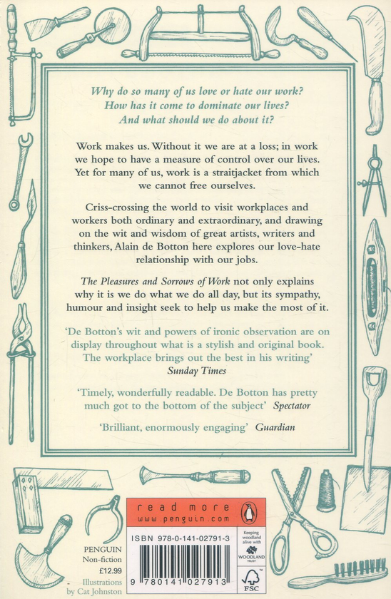 Бумажная книга «The Pleasures and Sorrows of Work», автор Ален де Боттон - фото №1