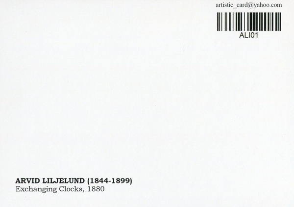 «Открытка Arvid Liljelund — Exchanging Clocks (ALI01)», бренда Artistic Card - фото №1