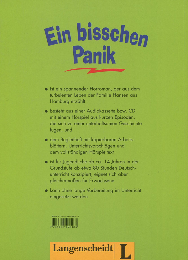 Паперова книга «Ein bisschen Panik! Begleitheft zum Hörspiel», автор Анжеліка Ратс - фото №1