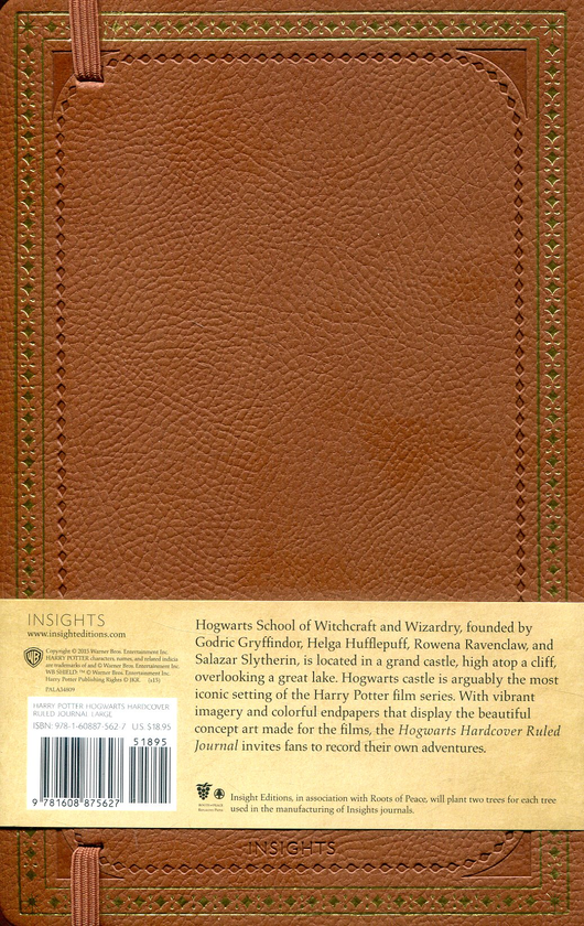 Бумажная книга «Harry Potter Hogwarts Hardcover Ruled Journal. Блокнот» - фото №1