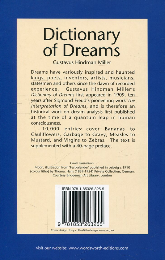 Бумажная книга «Dictionary of Dreams», автор Густав Миллер - фото №1
