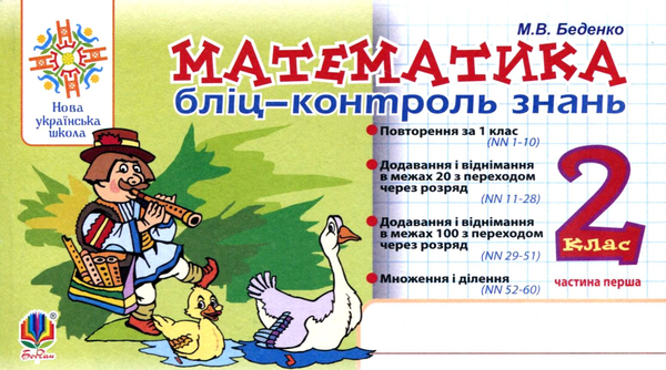 Книга Математика. Бліц-контроль знань. Частина перша....