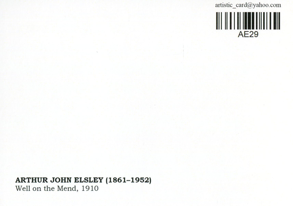  «Открытка Arthur John Elsley — Well on the Mend (AE29)», бренда Artistic Card - фото №1