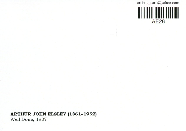  «Открытка Arthur John Elsley — Well Done (AE28)», бренда Artistic Card - фото №1