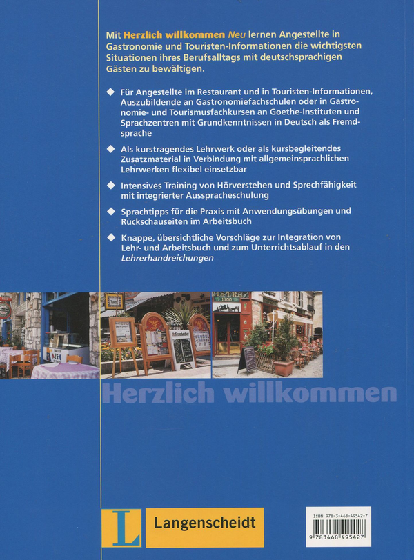 Паперова книга «Herzlich Willkommen. Deutsch in Restaurant und Tourismus. Lehrbuch», автор Ульрик Кохен - фото №1