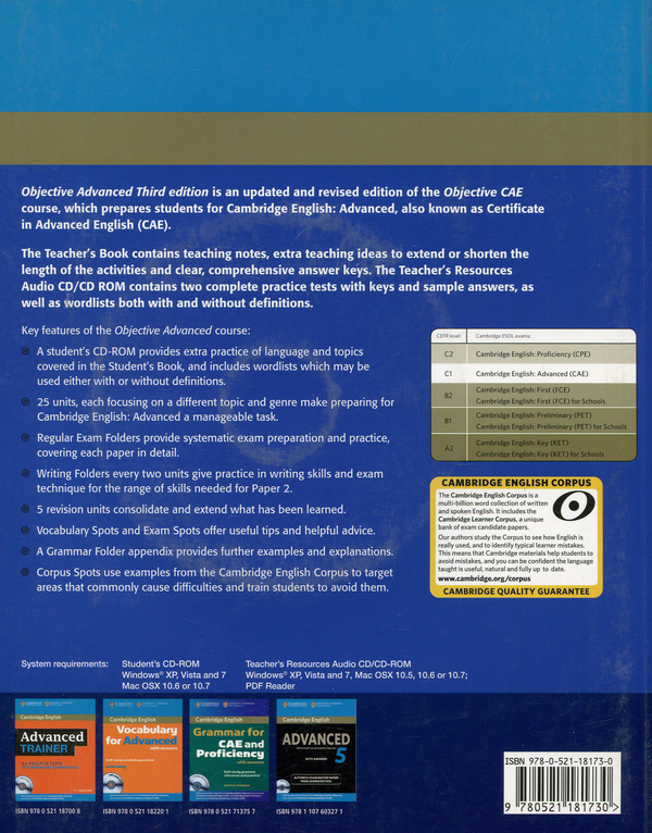 [object Object] «Objective Advanced Third edition. Teacher's Book (+ CD-ROM)», авторів Фелісіті О'Делл, Енні Бродхед - фото №2 - мініатюра
