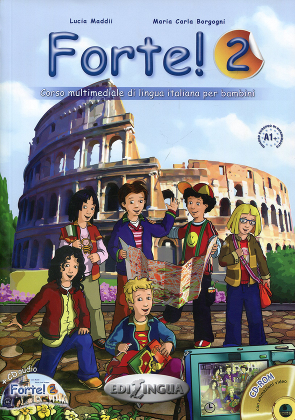 Бумажная книга «Forte!: Libro Dello Studente + Esercizi + CD 2 (Level A1+) (Italian Edition)», автор Мария Карла Боргони - фото №1