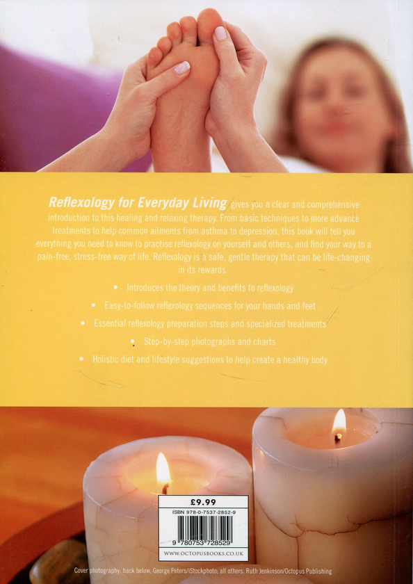 Паперова книга «Reflexology for Everyday Living», автор Луїс Кіт - фото №1