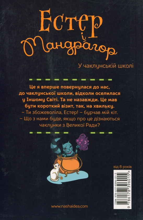 Паперова книга «Естер і Мандрагор. Том 4. У чаклунській школі», автор Софі Дьйоед - фото №1