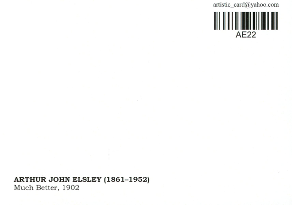 «Открытка Arthur John Elsley — Much Better (AE22)», бренда Artistic Card - фото №1