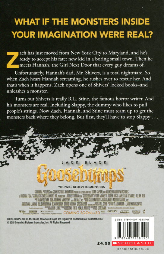 Бумажная книга «Goosebumps. The Movie Novel», автор Р. Л. Стайн - фото №1