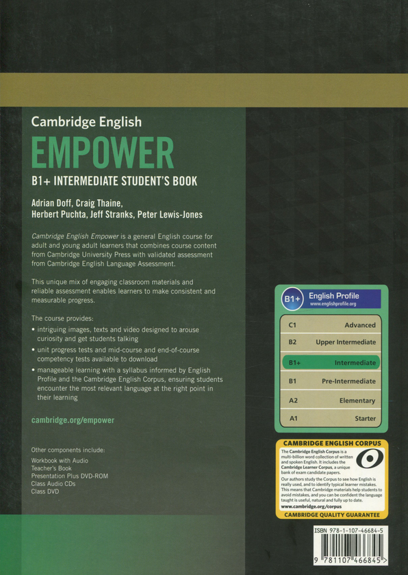 [object Object] «Cambridge English Empower B1+. Intermediate Student's Book», авторов Эдриан Дофф, Крейг Тайн, Герберт Пучта, Питер Левис-Джонс - фото №2 - миниатюра