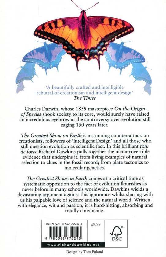 Бумажная книга «The Greatest Show on Earth. The Evidence for Evolution», автор Ричард Докинз - фото №1