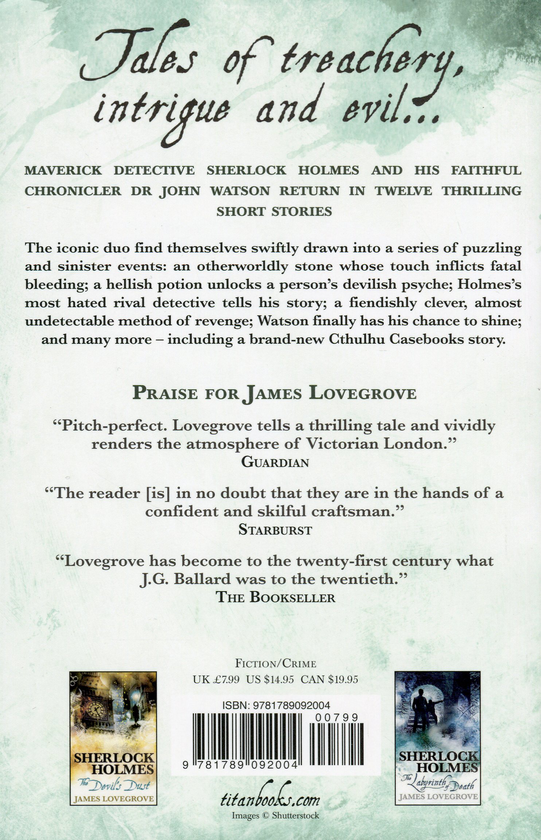 Бумажная книга «The Manifestations of Sherlock Holmes», автор Джеймс Лавгроув - фото №1