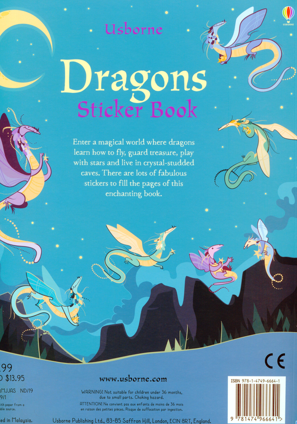[object Object] «Dragons Sticker Book», автор Фиона Уотт - фото №2 - миниатюра