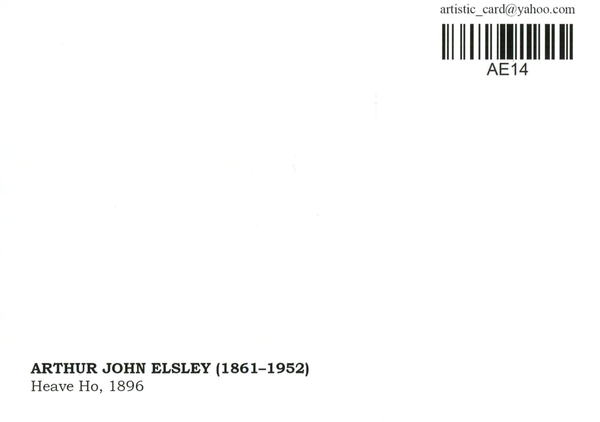 «Открытка Arthur John Elsley — Heave Ho (AE14)», бренда Artistic Card - фото №1