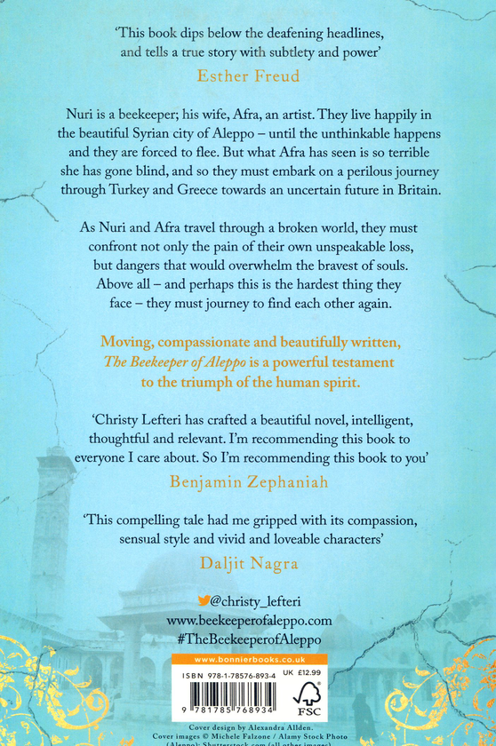 Паперова книга «The beekeeper of Aleppo», автор Крісті Лефтері - фото №1