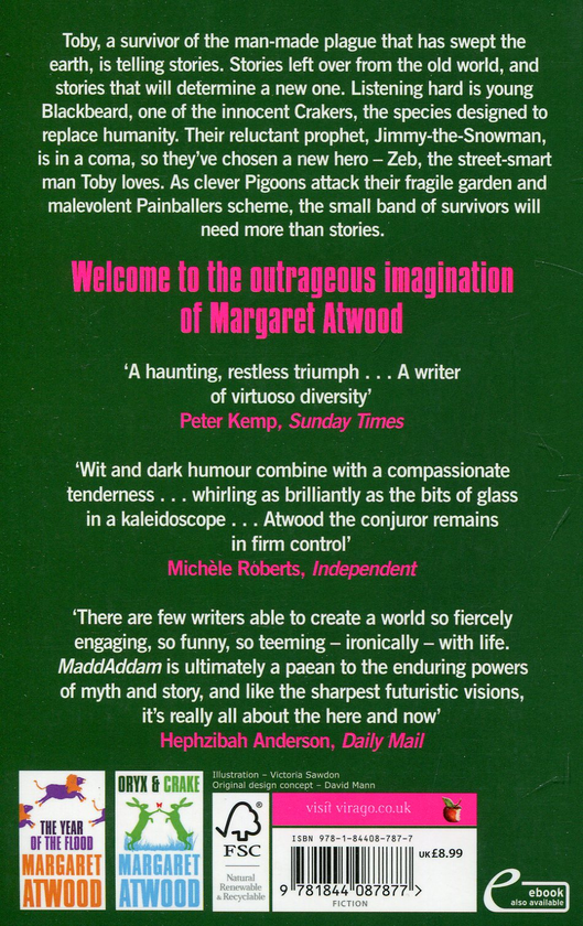 Паперова книга «MaddAddam», автор Маргарет Етвуд - фото №1