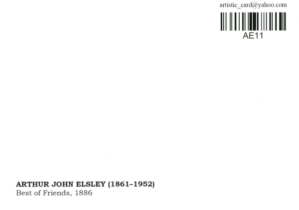 «Открытка Arthur John Elsley — Best of Friends (AE11)», бренда Artistic Card - фото №1