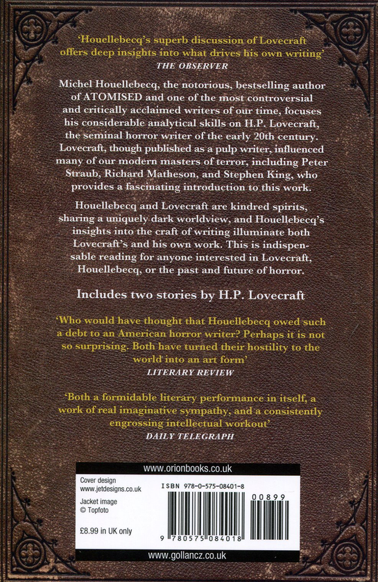 Бумажная книга «H. P. Lovecraft: Against the World, Against Life», автор Мишель Уэльбек - фото №1