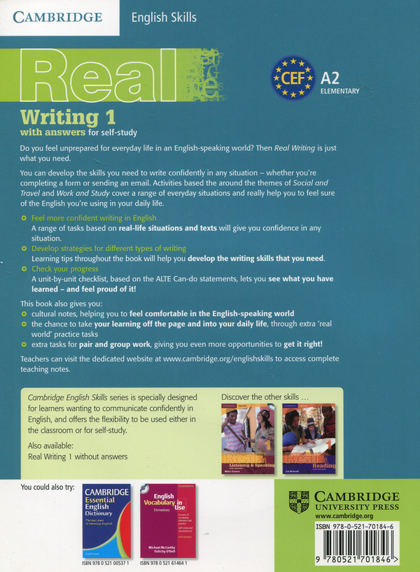 Паперова книга «Real Writing 1 with answers and Audio CD», автор Грэм Палмер - фото №1