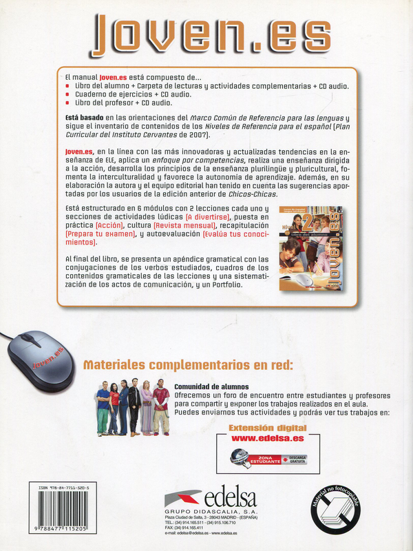 Бумажная книга «Joven.es 2. Libro del. Alumno(Spanish Edition)  (+ CD RAM)», автор Мария-Анджелес Паломино - фото №1