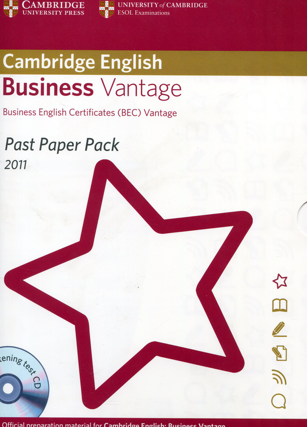 Бумажная книга «Cambridge English Business Vantage. Past Paper Pack 2011 (BEC) (+ CD-ROM)                                                                      » - фото №1