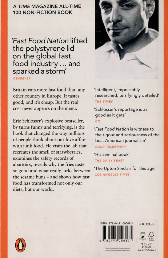 Бумажная книга «Fast Food Nation: What The All-American Meal is Doing to the World», автор Эрик Шлоссер - фото №1