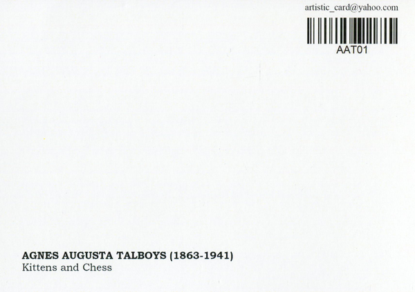  «Открытка Agnes Augusta Talboys — Kittens and Chess (AAT01)», бренда Artistic Card - фото №1