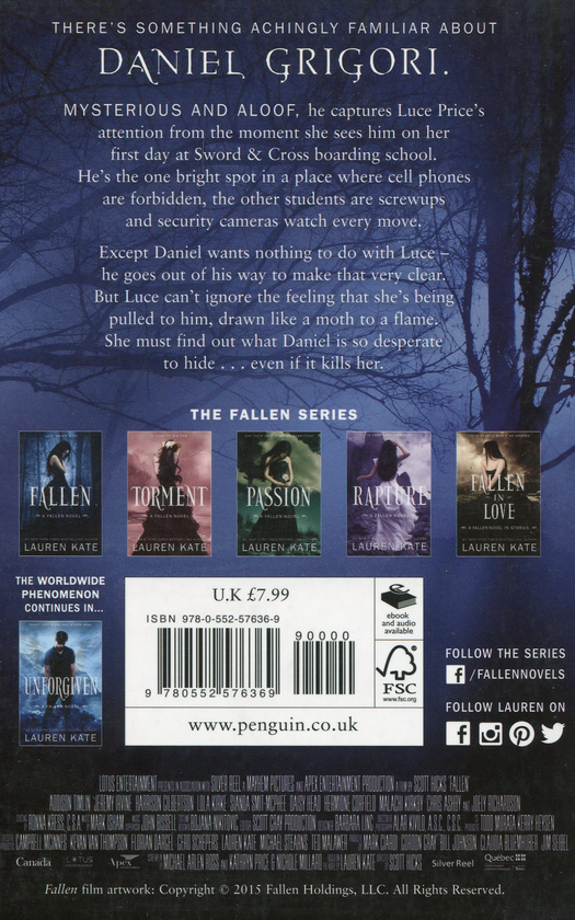 Бумажная книга «Fallen. Book 1 », автор Лорен Кейт - фото №1