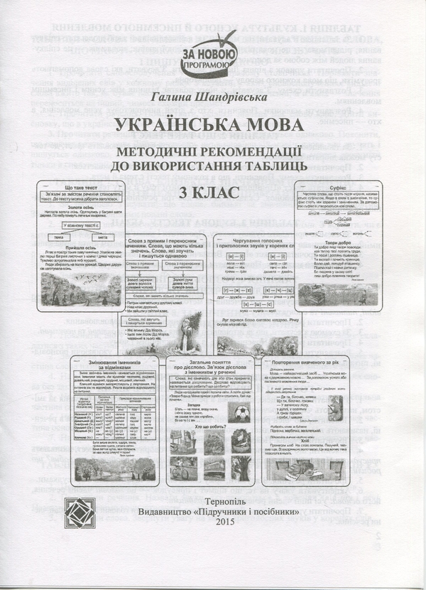 Бумажная книга «Комплект плакатів Українська мова. 3 клас (До підручника Вашуленко)», автор Галина Шандривская - фото №1