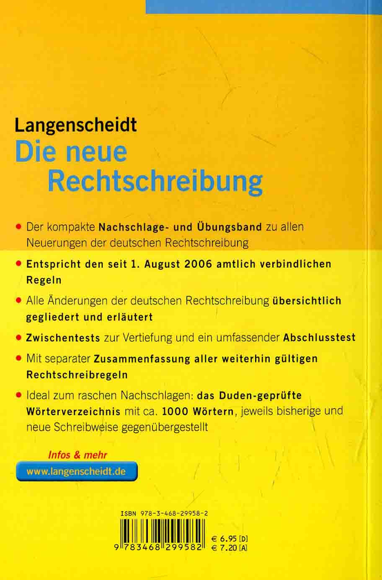 Бумажная книга «Langenscheidt Die neue Rechtschreibung: Alle Regeln zum Lernen und Nachschlagen» - фото №1