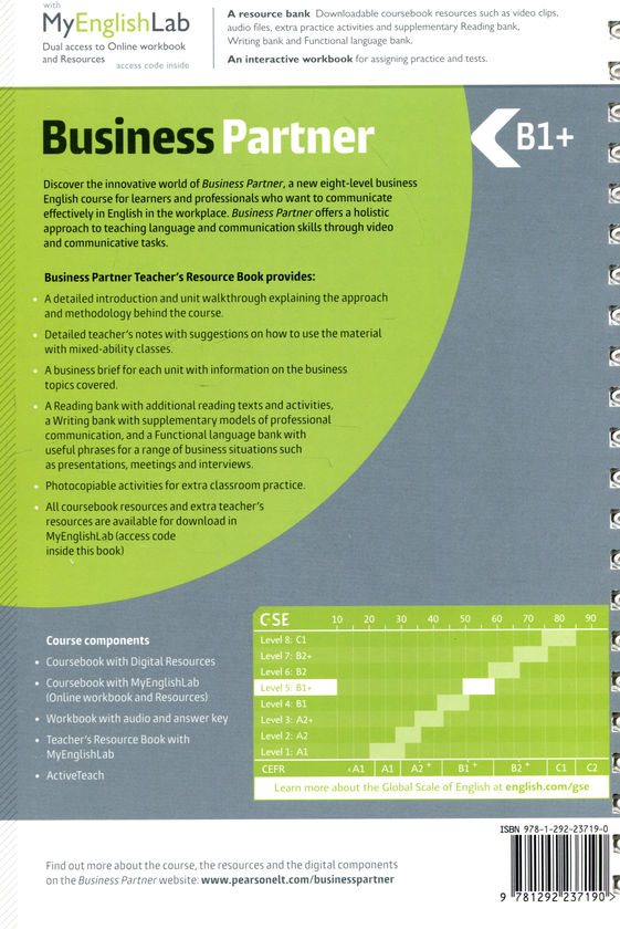 Бумажная книга «Business Partner B1+. Teacher's Resource Book with MyEnglishLab», авторов Мария Карида, Брюс Уэйд - фото №1