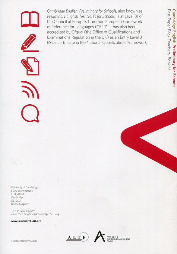 Бумажная книга «Cambridge English Preliminary for Schools. Past Paper Pack 2011 (PET) (+ CD-ROM)» - фото №1