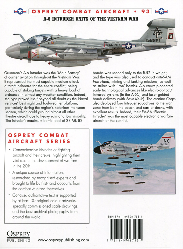 Бумажная книга «A-6 Intruder Units of the Vietnam War», автор Рик Морган - фото №1