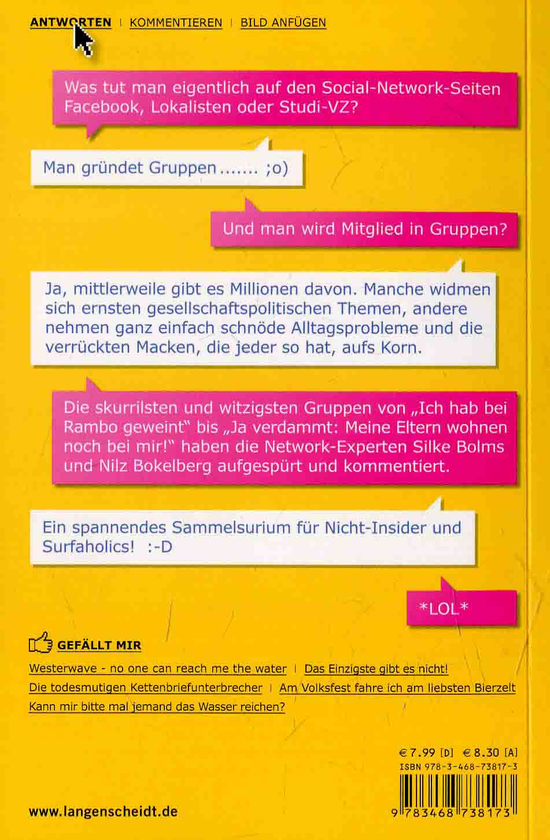 Бумажная книга «Ich schmeiß alles hin und werd Prinzessin: Die schrägsten Gruppen aus Facebook, Lokalisten und StudiVZ» - фото №1