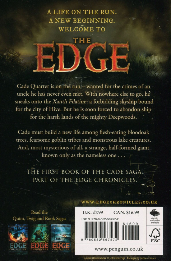 Бумажная книга «The Edge Chronicles 11: The Nameless One», авторов Пол Стюарт, Крис Ридделл - фото №1
