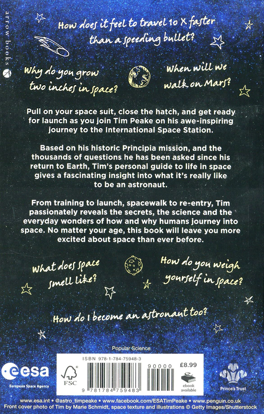 [object Object] «Ask an Astronaut: My Guide to Life in Space (Official Tim Peake Book)», автор Тім Пік - фото №2 - мініатюра