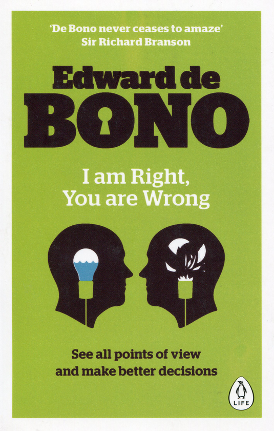 Паперова книга «I Am Right You Are Wrong», автор Едвард де Боно - фото №1