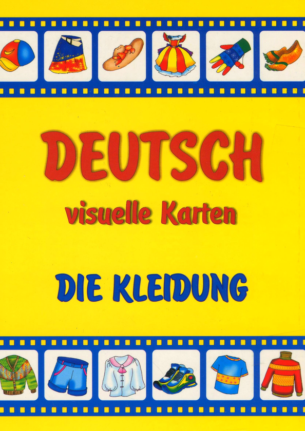 Бумажная книга «Одяг. Набір карток німецькою мовою / Deutsch, visuelle Karten. Die Kleidung», авторов Леся Вознюк, Елена Дубина - фото №1