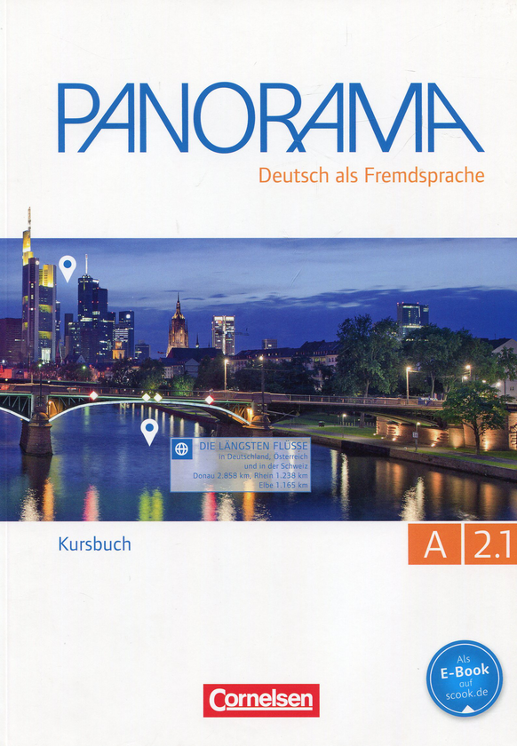 [object Object] «Panorama A2.1 Kursbuch», авторов Андреа Финстер, Верена Паар-Грюнбихлер, Дагмар Гирсберг, Фридерик Джин, Стив Уильямс - фото №1