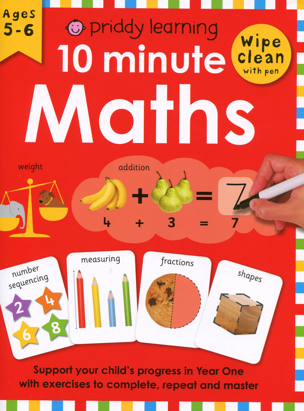 Бумажная книга «10 Minute Maths: Wipe Clean Workbooks», автор Роджер Придди - фото №1